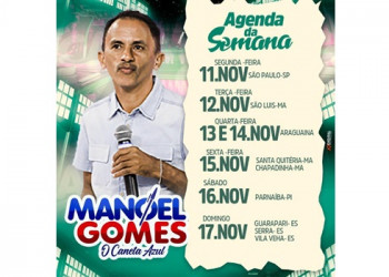 Show de Manoel Gomes, autor de ‘Caneta Azul’, é cancelado em Parnaíba